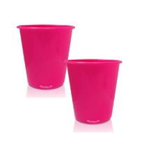 Kit 2 Baldes De Pipoca Rosa 1L - Polipropileno