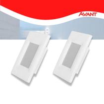 Kit 2 Balizador Elegance 2w 3000k Ip20 4x2 Luz quente Avant