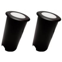 Kit 2 Balizador Mini Led 0,85w 2700k Branco Quente Ip67 Opus Kit 2 Balizador Mini Led 0,85w 2700k Branco Quente Ip67 Opus