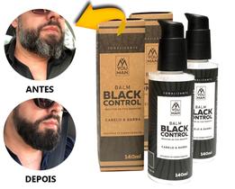 Kit 2 Balm Escurecedor de Barba e Cabelo Black Control You Man - Escurecimento Imediato
