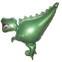 Kit 2 Balões Metalizado - Dinossauro Verde - 95cm