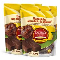 Kit 2 Bananinha Sem Açúcar TACHÃO DE UBATUBA 200g Kit 2 Bananinha Sem Açúcar TACHÃO DE UBATUBA 200g