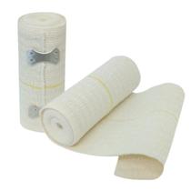 Kit 2 Bandagem Elástica 15cm x 1,30m Atadura Média compressão Natural redução inchaços varizes Famara