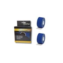 Kit 2 Bandagem Funcional Elástica Derma Tape Bioland Azul