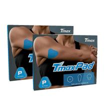 Kit 2 Bandagem Pad Autoadesiva AZUL Caixa 10u Tmax Azul