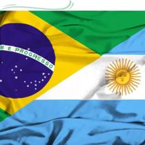 Kit 2 Bandeiras * Brasil + Argentina 150x90cm Envio Imediato