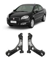 Kit 2 Bandeja Completa Dianteira Fiat Linea 2008 09 A 13