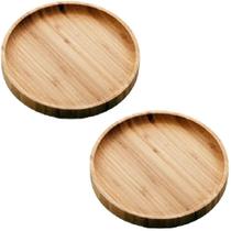 Kit 2 Bandeja de Bambu Round 20X20X1,5 1361
