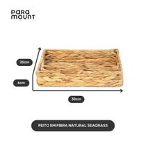 Kit 2 Bandeja Decorativa Multiuso Decoração Servir Retangular