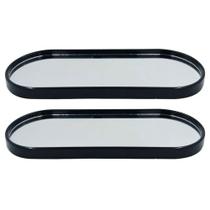 Kit 2 Bandeja Espelhada Decorativa 2Em1 Banheiro Multiuso