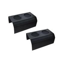 Kit 2 Bandeja Porta Copo Esteira Para Braço de Sofá Preto