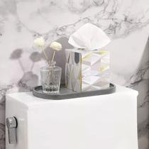 Kit 2 Bandeja Prato Oval 24 X 12cm Melamina Multiuso