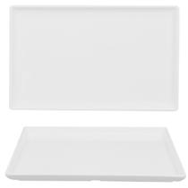 Kit 2 Bandejas Hotel Prato Melamina Premium Travessa 25x17cm