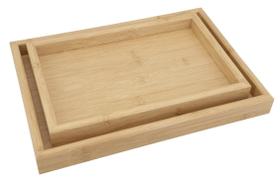 Kit 2 Bandejas MDF Borda Alta P/ Café e Servir Lovely Vibe Kit 2 Bandejas MDF Borda Alta P/ Café e Servir Lovely Vibe