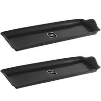 Kit 2 Bandejas Travessa Retangular 38x16cm Servir Plástico Petisqueiras Pretas Uz Utilidades Kit 2 Bandejas Travessa Retangular 38x16cm Servir Plástico Petisqueiras Pretas Uz Utilidades