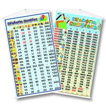 Kit 2 Banner Sílabas Simples + Complexas Material Pedagógico Kit 2 Banner Sílabas Simples + Complexas Material Pedagógico