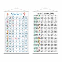 Kit 2 Banners Silabário Simples + Silabário Complexo 80x50cm Kit 2 Banners Silabário Simples + Silabário Complexo 80x50cm