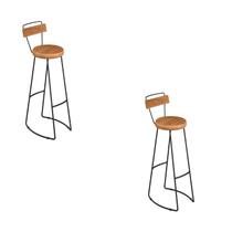 Kit 2 Banqueta Alta Industrial Madeira Bancada Cozinha Aurora Kit 2 Banqueta Alta Industrial Madeira Bancada Cozinha Aurora