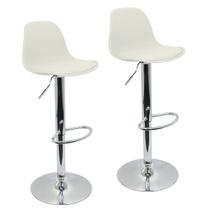 Kit 2 Banqueta Cozinha Bar Bancada July Luisa Eames Alta Branca Kit 2 Banqueta Cozinha Bar Bancada July Luisa Eames Alta Branca