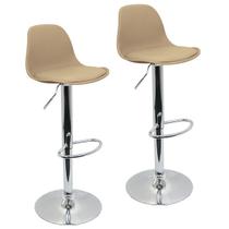Kit 2 Banqueta Cozinha Bar Bancada July Luisa Eames Alta Nude Kit 2 Banqueta Cozinha Bar Bancada July Luisa Eames Alta Nude