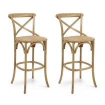 KIT 2 Banqueta Paris Oak Base Fixa - Datelli Design KIT 2 Banqueta Paris Oak Base Fixa - Datelli Design