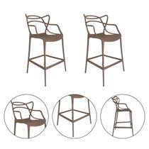 Kit 2 Banquetas Allegra Comercial Leve Resistente Pronto Uso