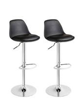 Kit 2 Banquetas Alta Cozinha Bancada Giratória Eames DU40P