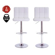 Kit 2 Banquetas Alta Para Bar Balcão Bancada Cozinha Americana Giratória Gomos Kit 2 Banquetas Alta Para Bar Balcão Bancada Cozinha Americana Giratória Gomos