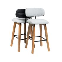 Kit 2 Banquetas Altas Madeira Maciça Estofada Linho Assento 74cm Bancada Americana Conjunto Cozinha Ilha Gourmet Reforçada Tubo Galvanizado Aurora Kit 2 Banquetas Altas Madeira Maciça Estofada Linho Assento 74cm Bancada Americana Conjunto Cozinha Ilha Gourmet Reforçada Tubo Galvanizado Aurora