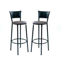 Kit 2 banquetas banco alta cozinha bar balcão area Kit 2 banquetas banco alta cozinha bar balcão area