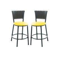 Kit 2 banquetas banco baixo cozinha bares balcão Kit 2 banquetas banco baixo cozinha bares balcão