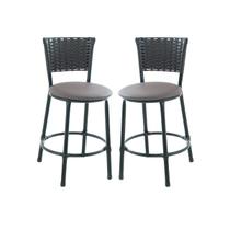 Kit 2 banquetas banco baixo cozinha bares balcão Kit 2 banquetas banco baixo cozinha bares balcão