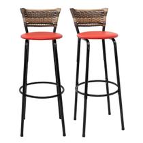 kit 2 Banquetas Cadeiras Bancos 80cm Balcão Ilha Bar Bancada Cozinha Gourmet Área de Lazer Itagold kit 2 Banquetas Cadeiras Bancos 80cm Balcão Ilha Bar Bancada Cozinha Gourmet Área de Lazer Itagold