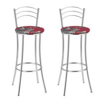 Kit 2 Banquetas Cromadas BC26-a E509 Cromado/Estampado Kit 2 Banquetas Cromadas BC26-a E509 Cromado/Estampado