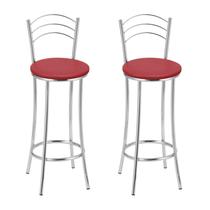 Kit 2 Banquetas Cromadas Bc26-b A107