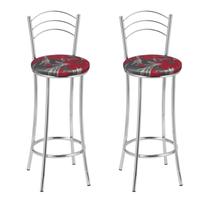 KIT 2 Banquetas Cromadas BC26-B E509