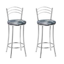 KIT 2 Banquetas Cromadas BC26-B E510