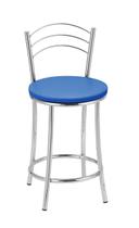 Kit 2 Banquetas Cromadas BC26-C A103 Azul Tre Paroni