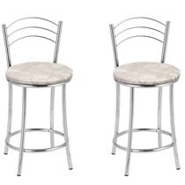 Kit 2 Banquetas Cromadas BC26-C E503