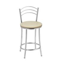 Kit 2 Banquetas Cromadas Bc26c Assento Espuma D15 Kit 2 Banquetas Cromadas Bc26c Assento Espuma D15