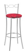 Kit 2 Banquetas Cromadas BC51-A E502 Vermelho Tre Paroni