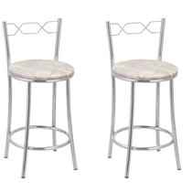 Kit 2 Banquetas Cromadas Bc51-c E503