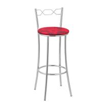 Kit 2 Banquetas Cromadas BC51A de Metal e Assento Espuma D15 Treparoni