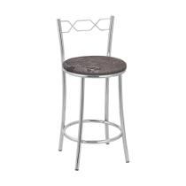 Kit 2 Banquetas Cromadas BC51C de Metal e Assento Espuma D15 Treparoni Kit 2 Banquetas Cromadas BC51C de Metal e Assento Espuma D15 Treparoni