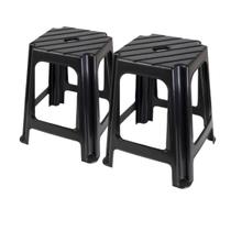 Kit 2 Banquetas de Plástico Forte Resistente