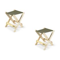 Kit 2 Banquetas Dobráveis Camping Sereno