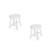 Kit 2 Banquetas Infantil Espanha - Branco