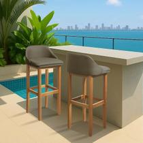 Kit 2 Banquetas Realeza Area Gourmet Cozinha Moderno Balcão