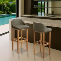 Kit 2 Banquetas Realeza Balcão Cozinha Encosto Americano Kit 2 Banquetas Realeza Balcão Cozinha Encosto Americano