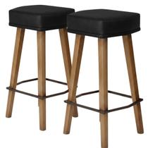 Kit 2 Banquetas sem Encosto Alta Banquinho Cozinha Bar Balcão Melhor Preço